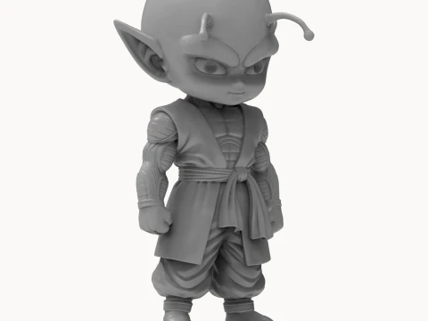 Piccolo Chibi Fan Art Sculpture Anime 3D print model 3D Print Model