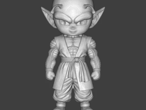 Piccolo Chibi Fan Art Sculpture Anime 3D print model 3D Print Model
