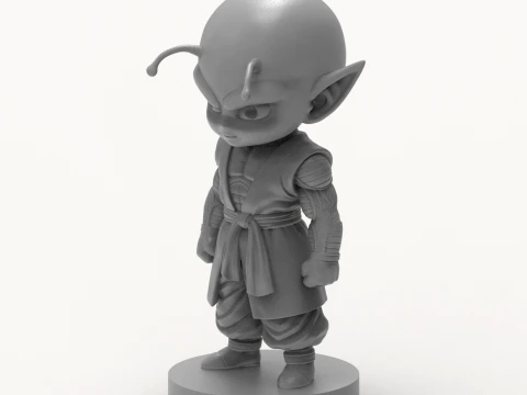 Piccolo Chibi Fan Art Sculpture Anime 3D print model 3D Print Model