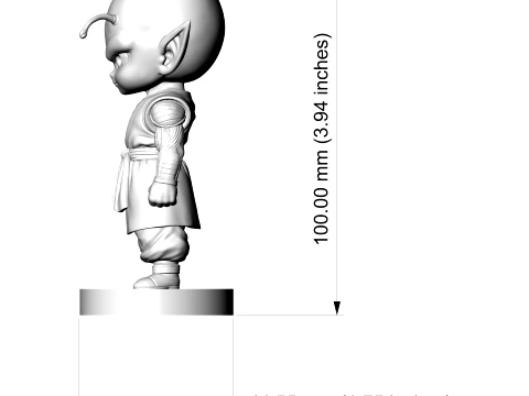 Piccolo Chibi Fan Art Sculpture Anime 3D print model 3D Print Model
