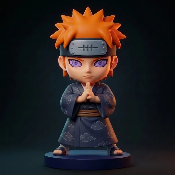 Pain Naruto Shippuden 3D Print Model 3D Print Model .c4d .max .obj .3ds .fbx .stl .blend 