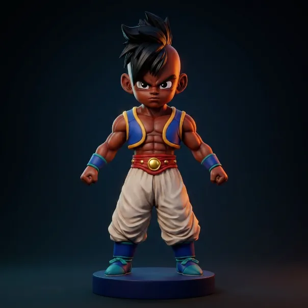 Uub Dragon Ball Z 3D Print Model 3D Print Model .c4d .max .obj .3ds .fbx .stl .blend