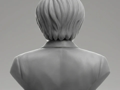Angela Merkel Realistic 3D Printable Bust 3D Print Model