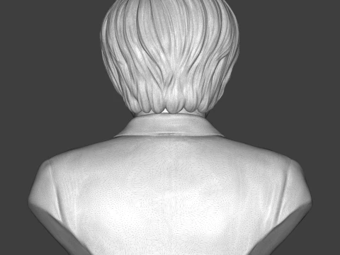 Angela Merkel Realistic 3D Printable Bust 3D Print Model