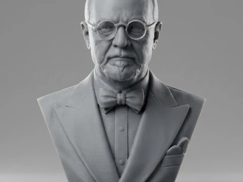 Anri Matisse 3D Printable Bust Sculpture 3D Print Model
