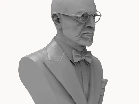 Anri Matisse 3D Printable Bust Sculpture 3D Print Model