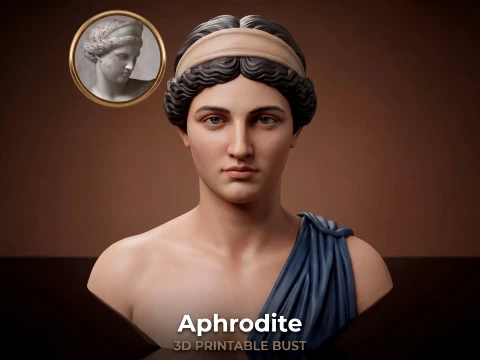 Aphrodite Goddess Bust 3D Print Model 3D Print Model