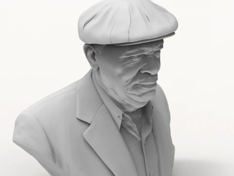B B King Legendary Blues Musician Bust 3D Print Model 3D Print Model