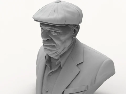 B B King Legendary Blues Musician Bust 3D Print Model 3D Print Model