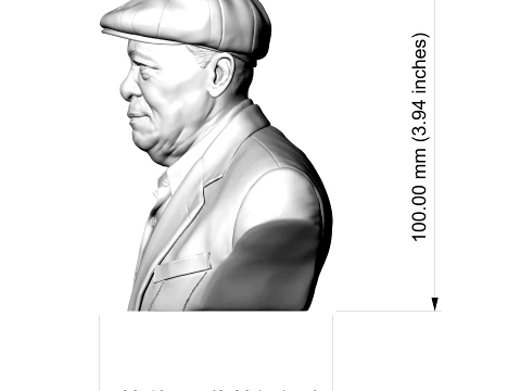 B B King Legendary Blues Musician Bust 3D Print Model 3D Print Model