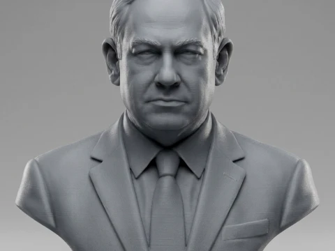 Benjamin Netanyahu 3D Printable Bust 3D Print Model