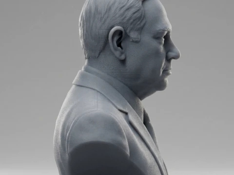 Benjamin Netanyahu 3D Printable Bust 3D Print Model