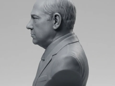 Benjamin Netanyahu 3D Printable Bust 3D Print Model