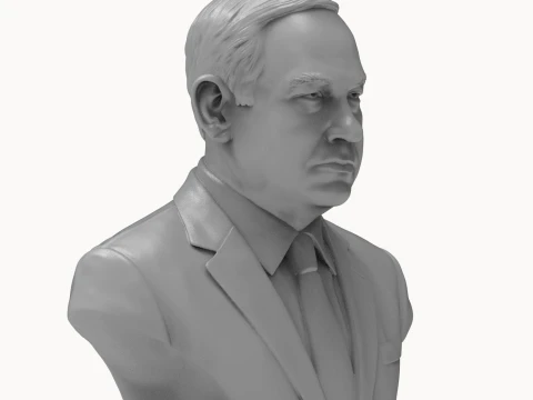 Benjamin Netanyahu 3D Printable Bust 3D Print Model