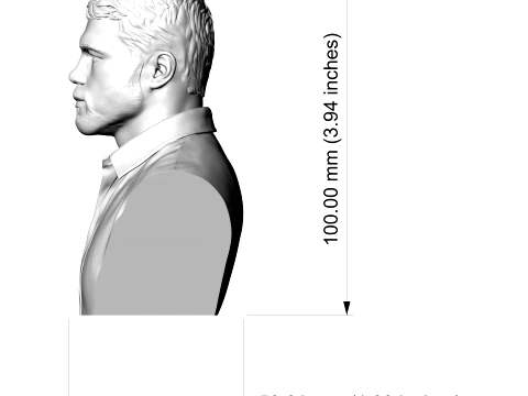 Canelo Alvarez 3D Printable Bust 3D Print Model