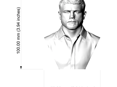 Canelo Alvarez 3D Printable Bust 3D Print Model
