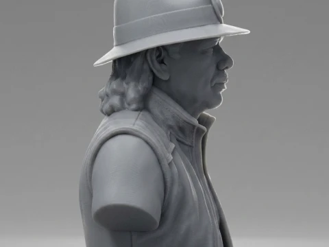 Carlos Santana Latin Rock Guitarist Bust 3D Print Model 3D Print Model
