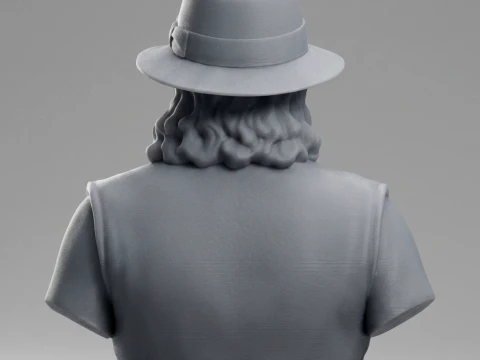 Carlos Santana Latin Rock Guitarist Bust 3D Print Model 3D Print Model