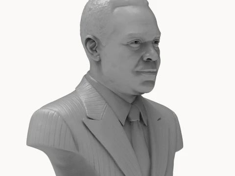 Charlie Parker Jazz Legend Bust 3D Print Model 3D Print Model