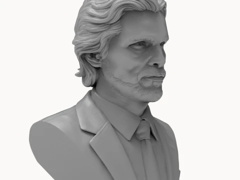 Christian Bale 3D Printable Bust 3D Print Model