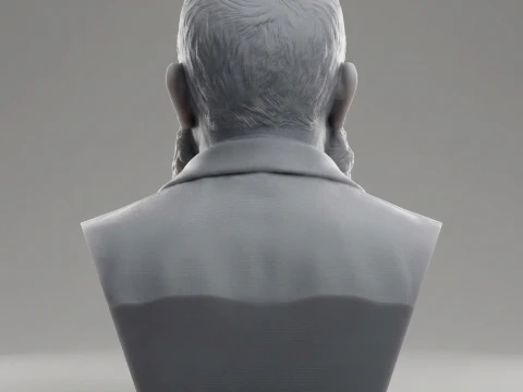 Claude Monet 3D Printable Bust 3D Print Model