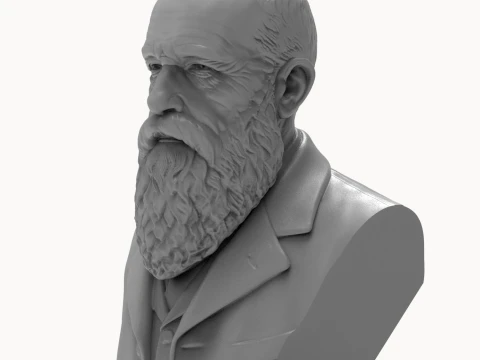 Claude Monet 3D Printable Bust 3D Print Model