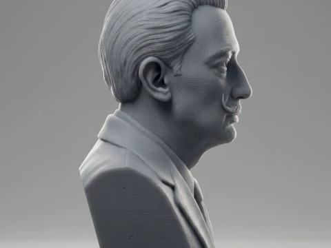 Salvador DalI 3D Printable Bust 3D Print Model