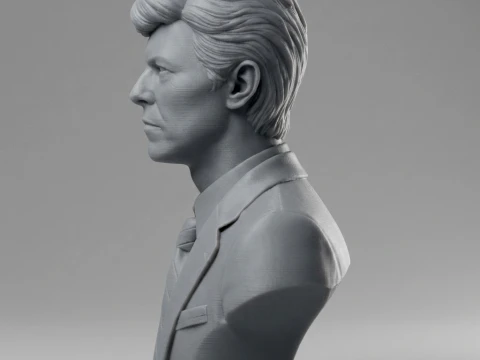 David Bowie 3D Printable Bust 3D Print Model
