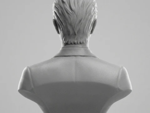 David Bowie 3D Printable Bust 3D Print Model