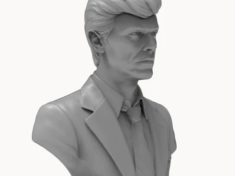 David Bowie 3D Printable Bust 3D Print Model