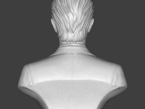 David Bowie 3D Printable Bust 3D Print Model