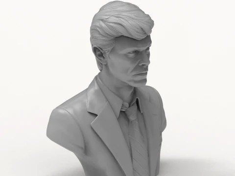 David Bowie 3D Printable Bust 3D Print Model