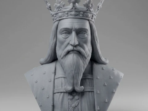 King Edward III 3D Printable Bust 3D Print Model