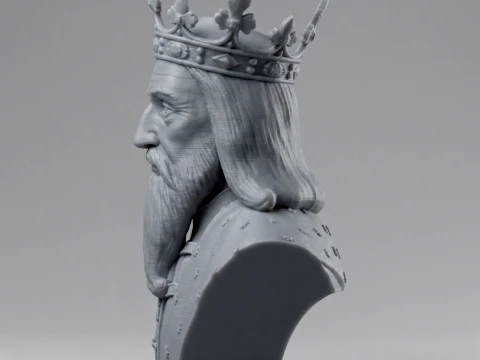 King Edward III 3D Printable Bust 3D Print Model