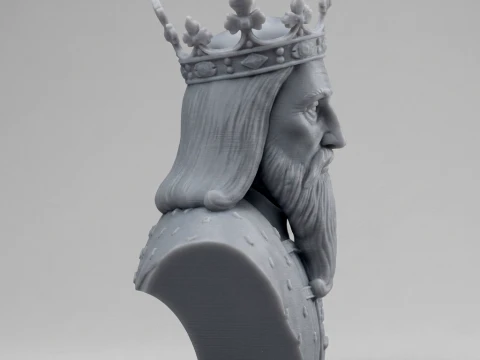 King Edward III 3D Printable Bust 3D Print Model