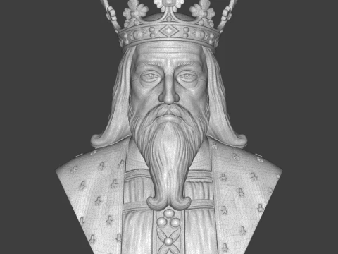 King Edward III 3D Printable Bust 3D Print Model