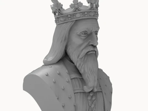 King Edward III 3D Printable Bust 3D Print Model