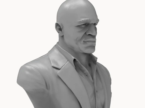 Evander Holyfield 3D Printable Bust 3D Print Model