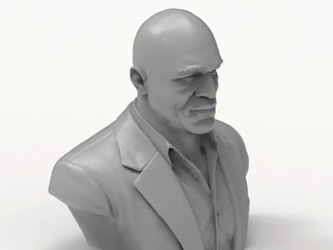 Evander Holyfield 3D Printable Bust 3D Print Model