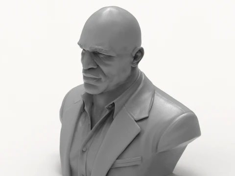 Evander Holyfield 3D Printable Bust 3D Print Model