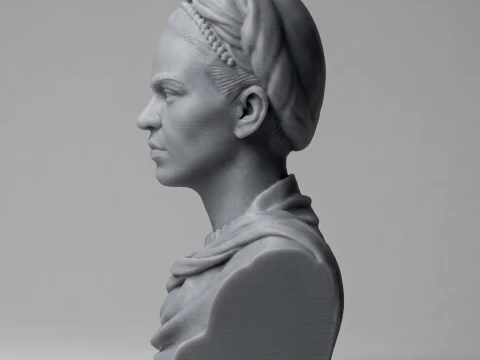 Frida Kahlo 3D Printable Bust 3D Print Model