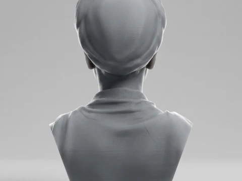 Frida Kahlo 3D Printable Bust 3D Print Model