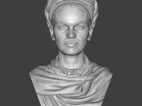 Frida Kahlo 3D Printable Bust 3D Print Model