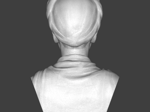 Frida Kahlo 3D Printable Bust 3D Print Model