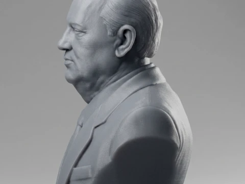 Mikhail Gorbachev 3D Printable Bust 3D Print Model