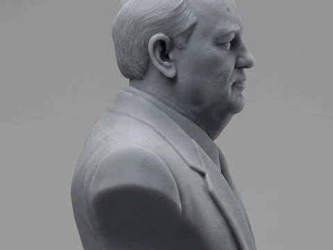 Mikhail Gorbachev 3D Printable Bust 3D Print Model