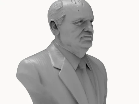 Mikhail Gorbachev 3D Printable Bust 3D Print Model