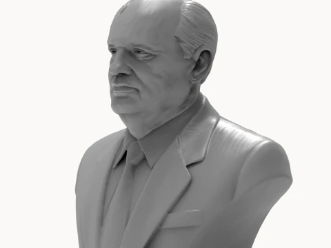 Mikhail Gorbachev 3D Printable Bust 3D Print Model