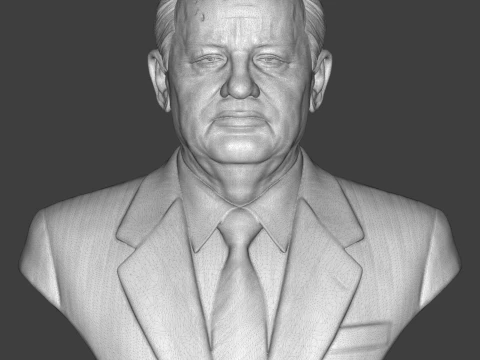 Mikhail Gorbachev 3D Printable Bust 3D Print Model