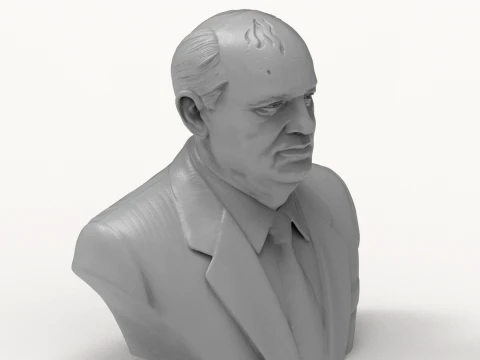 Mikhail Gorbachev 3D Printable Bust 3D Print Model